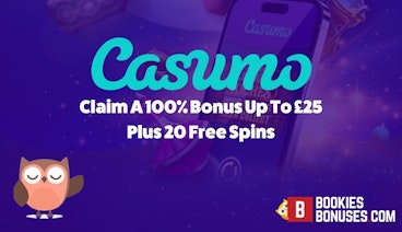 Casumo Claim A 100 Bonus Up To PS25 Plus 50 Free Spins