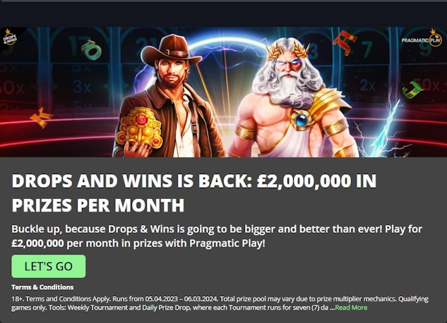 Drops and wins at betgrouse