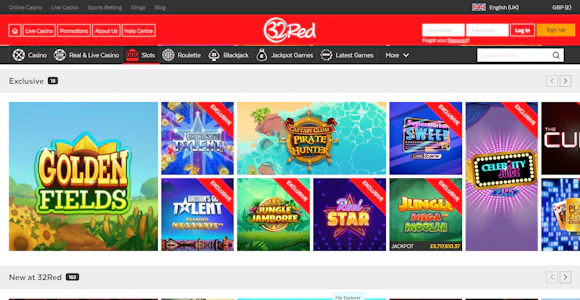 32Red Casino | Play £10 Get 100 Free Spins Jul 2026