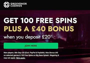 Grosvenor casino 40 and 100