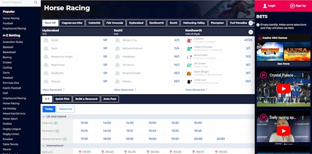 Horse racing planetsportbet