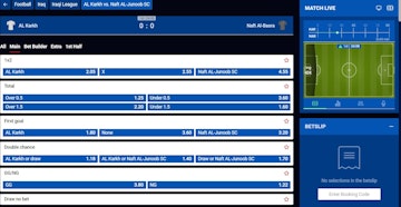 Iraqi league in play betting