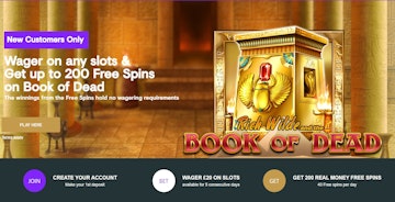 Kwiff casino landing page