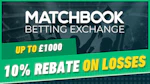 Matchbook 10 percent on losses