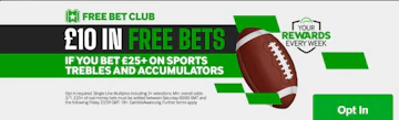 Nfl free bet club