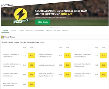 Paddy power power prices enhanced odds