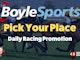 Pick your place at boylesports