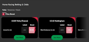 Price boost example Parimatch