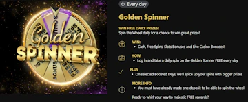 Regal wins golden spinner