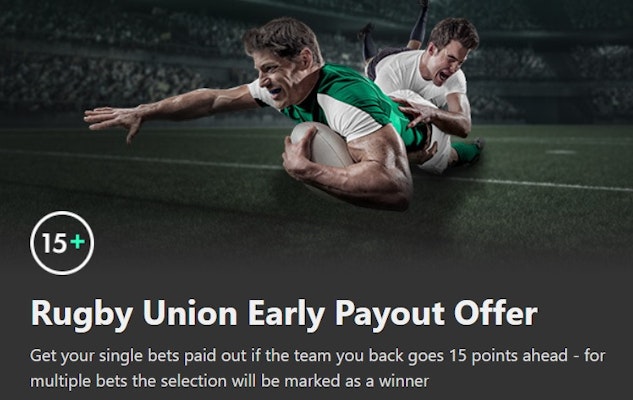 Rugby early payout