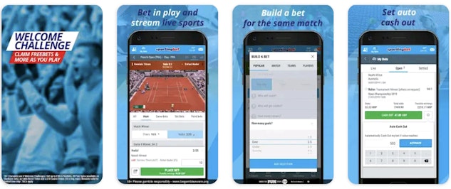 Sportingbet mobile app screenshots