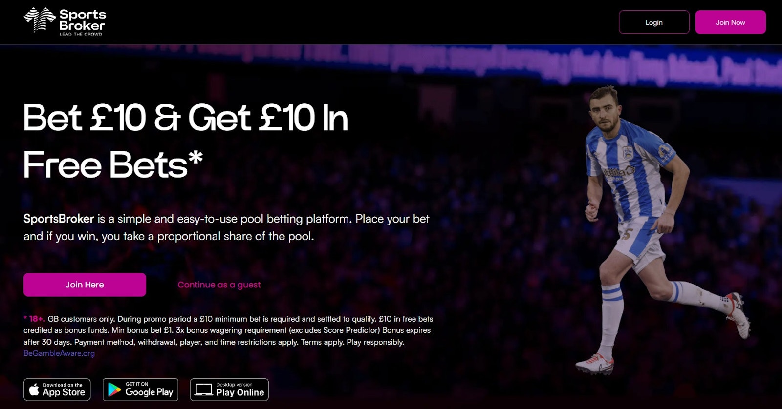 Sportsbroker bet 10 get 10