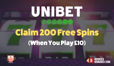 Unibet 200 free spins offer