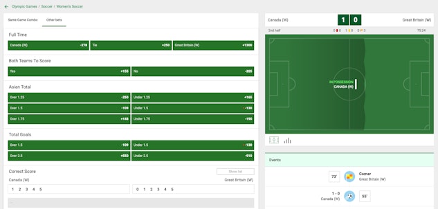 Unibet live betting site
